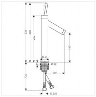 HANSGROHE STARCK LAVABO